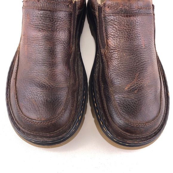 Dr. Martens Orson Brown Leather Slip on Shoes 9